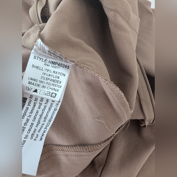 Haute Monde Bodycon Built-In Bra Jumpsuit Peach-pink Color. - Picture 9 of 11